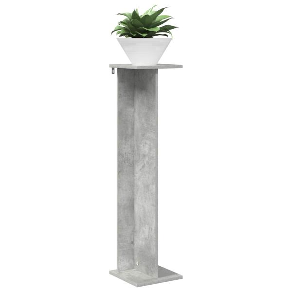 Pflanzenständer 2 Stk. Betongrau 25 x 25,5 x 100,5 cm