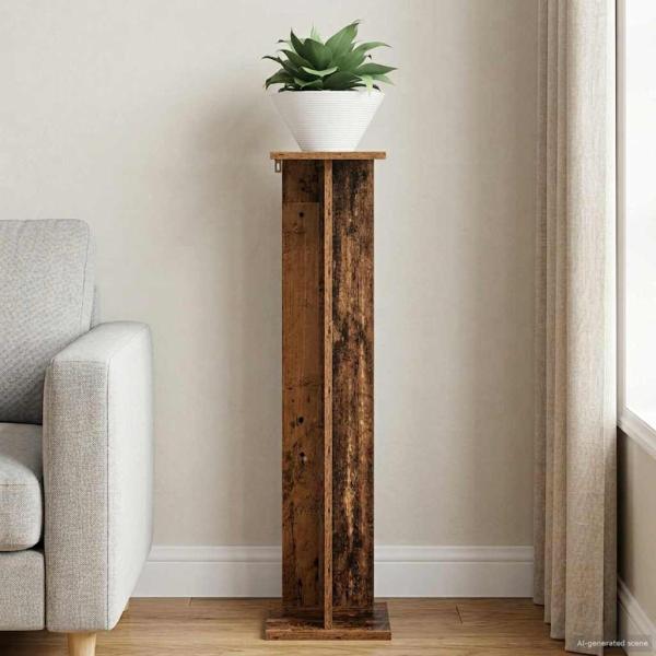 ARDEBO.de - Pflanzenständer Altholz 25 x 25,5 x 100,5 cm Holzwerkstoff
