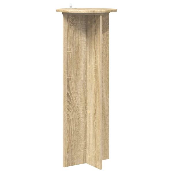 Pflanzenständer 2 Stk. Sonoma-Eiche Ø40 x 100 cm Holzwerkstoff