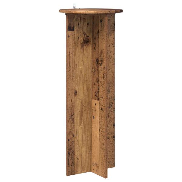 Pflanzenständer 2 Stk. Altholz Ø40 x 100 cm Holzwerkstoff