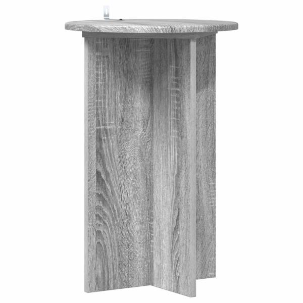 Pflanzenständer 2 Stk. Sonoma-Grau Ø40 x 60 cm Holzwerkstoff
