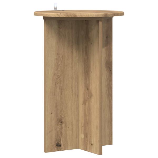 Pflanzenständer 2 Stk. Artisan-Eiche Ø40 x 60 cm Holzwerkstoff