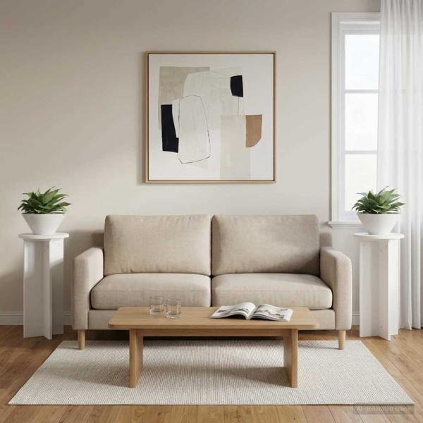ARDEBO.de - Pflanzenständer 2 Stk. Weiß Ø29,5 x 60 cm Holzwerkstoff