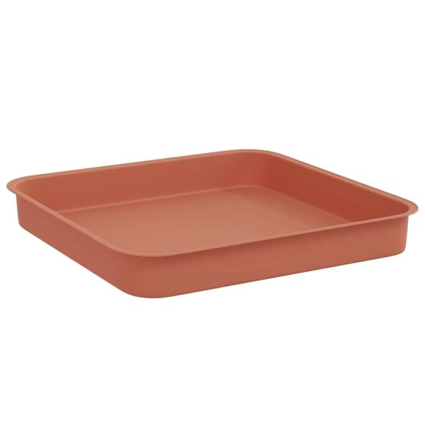 Quadratisches Blumentablett 24 stk. Ziegelrot 15 x 15 x 2 cm