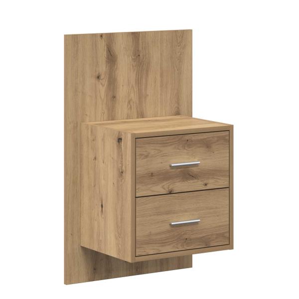 Kopfteil mit Schrank 3 Stk. Artisan-Eiche Holzwerkstoff
