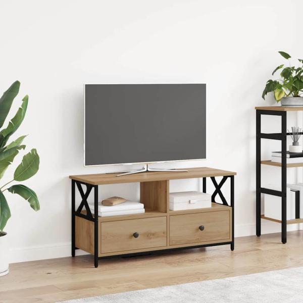 ARDEBO.de - TV-Schränk 90 x 33 x 45 cm Artisan-Eiche