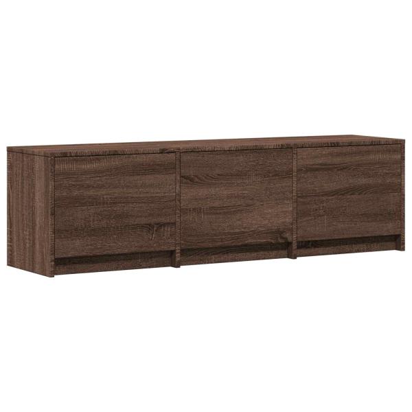 Fernsehschrank mit LED 140 x 34 x 40 cm Braun Eichen-Optik