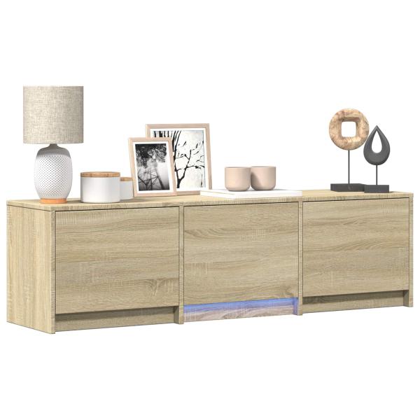 Fernsehschrank mit LED 140 x 34 x 40 cm Sonoma-Eiche