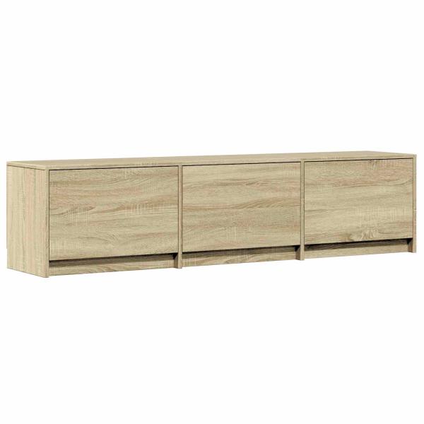 Fernsehschrank mit LED 165 x 34 x 40 cm Sonoma-Eiche