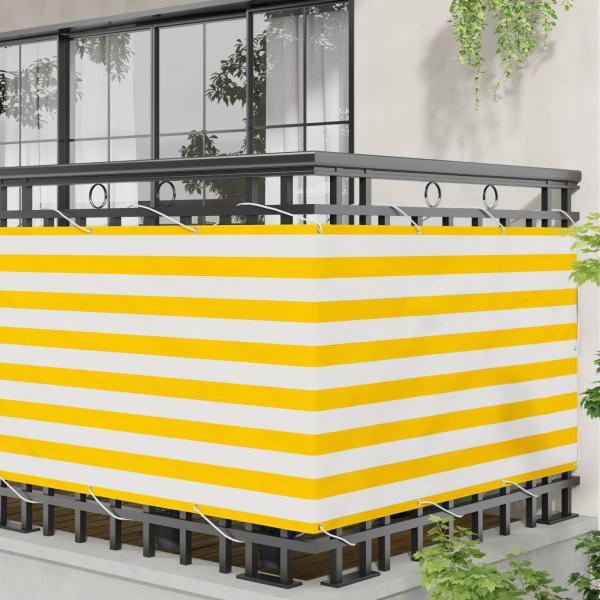 Balkonsichtschutz 100 x 400 cm Oxford-Stoff Rechteckig
