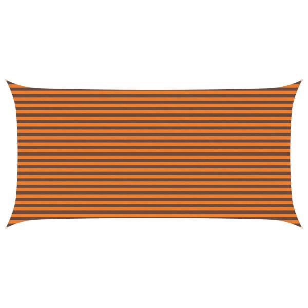 Sonnensegel Orange und Braun 6 x 3 m 100 % Polyester Oxford