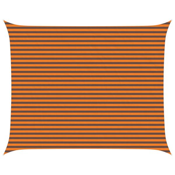 Sonnensegel Orange und Braun 5 x 4 m 100 % Polyester Oxford