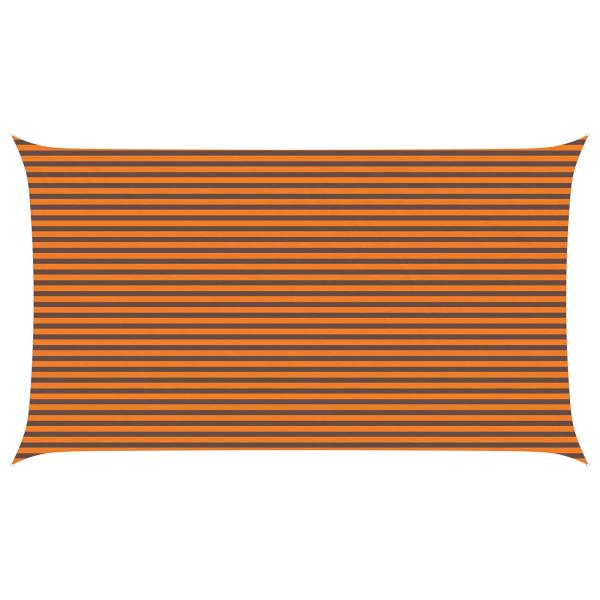 Sonnensegel Orange und Braun 7 x 4 m 100 % Polyester Oxford