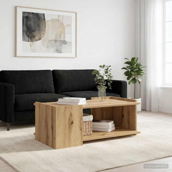 ARDEBO.de - Couchtisch Artisan-Eiche 90 x 50 x 33 cm Holzwerkstoff