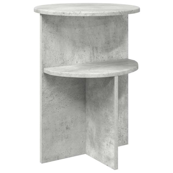 Beistelltisch Betongrau Ø 39,5 x 55 cm Holzwerkstoff