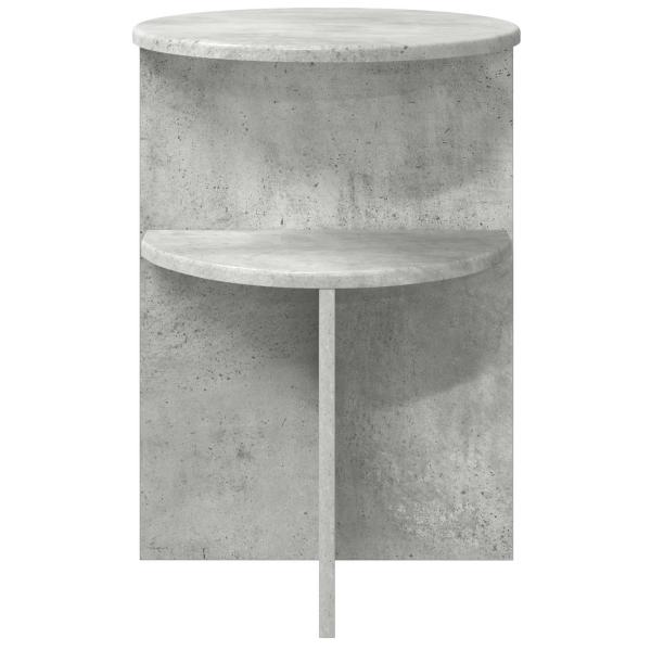 Beistelltisch Betongrau Ø 39,5 x 55 cm Holzwerkstoff