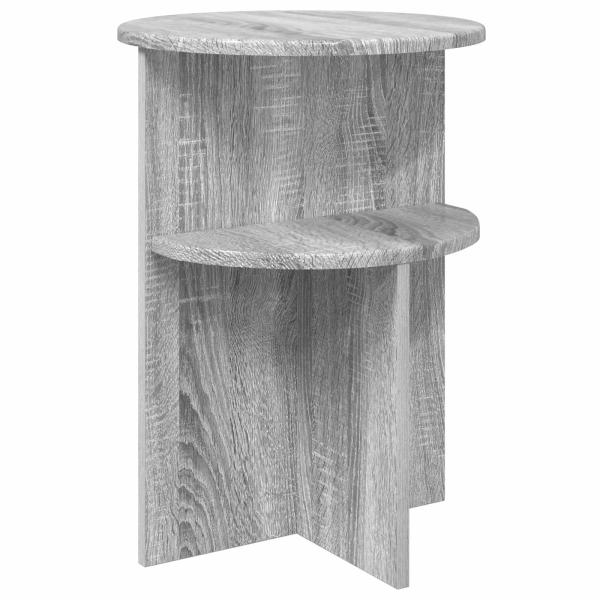 Beistelltisch Graues Sonoma Ø 39,5 x 55 cm Holzwerkstoff