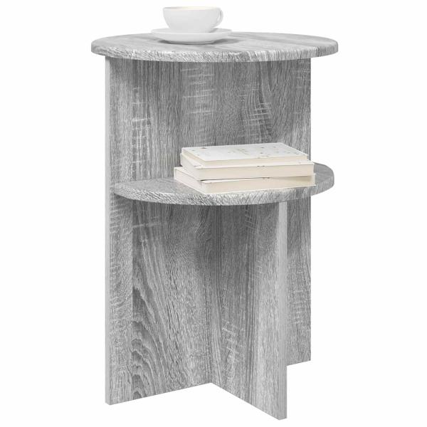 Beistelltisch Graues Sonoma Ø 39,5 x 55 cm Holzwerkstoff