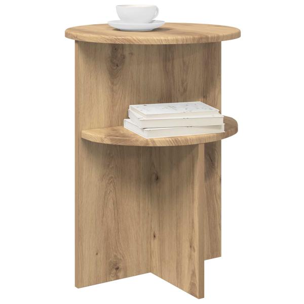 Beistelltisch Artisan-Eiche Ø 39,5 x 55 cm Holzwerkstoff