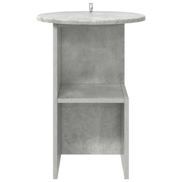 Beistelltisch Betongrau Ø 39,5 x 55 cm Holzwerkstoff