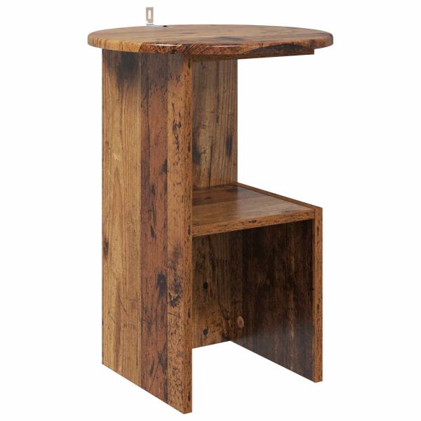 Beistelltisch Altholz Ø 39,5 x 55 cm Holzwerkstoff
