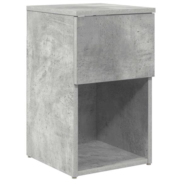 Bettschrank Betongrau 29 x 31,5 x 49 cm Holzwerkstoff