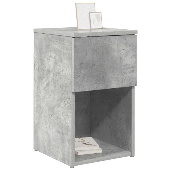 Bettschrank Betongrau 29 x 31,5 x 49 cm Holzwerkstoff
