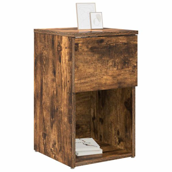 Bettschrank Räuchereiche 29 x 31,5 x 49 cm Holzwerkstoff