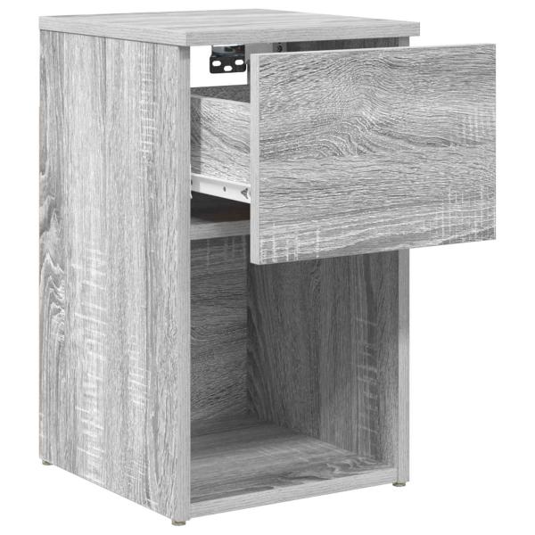 Bettschrank Sonoma-Grau 29 x 31,5 x 49 cm Holzwerkstoff