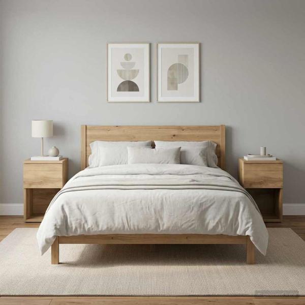 Bettschrank 2 stk. Artisan-Eiche 29 x 31,5 x 49 cm