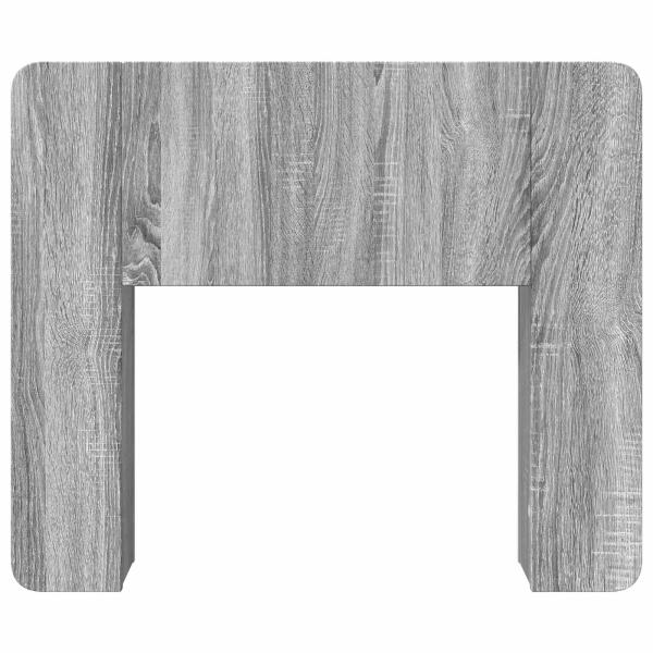 Kopfteil Schrank mit Speicher Graues Sonoma Holzwerkstoff