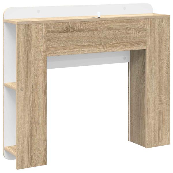 Kopfteil Schrank mit Speicher Sonoma-Eiche Holzwerkstoff
