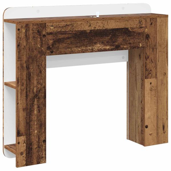 Kopfteil Schrank mit Speicher Altholz Holzwerkstoff