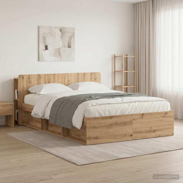 Kopfteil Schrank Artisan-Eiche 140 cm Holzwerkstoff