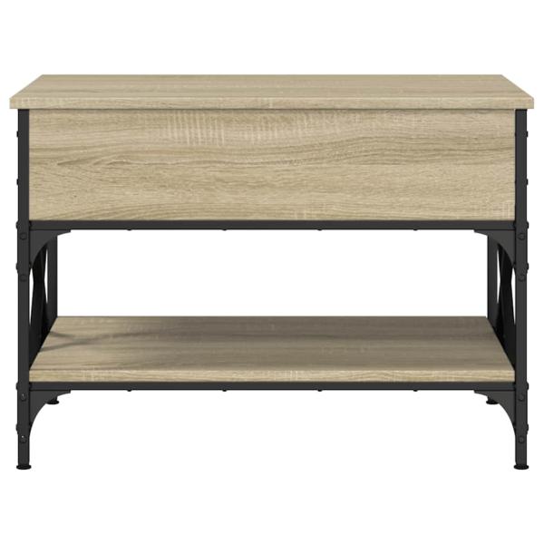 Couchtisch Sonoma-Eiche 70x50x50 cm Holzwerkstoff und Metall