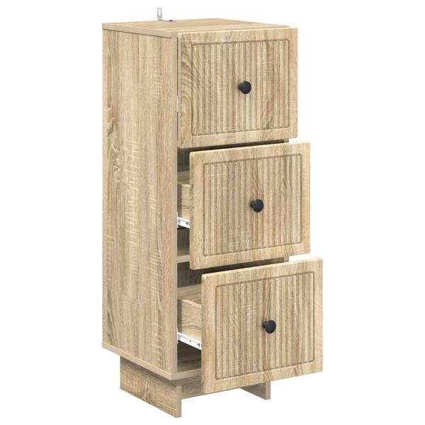 Schubladenschrank Sonoma-Eiche 33 x 34,5 x 90 cm Holzwerkstoff