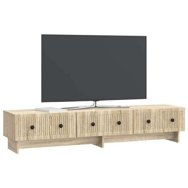 TV-Schränk 147 x 34,5 x 30 cm Sonoma-Eiche Holzwerkstoff