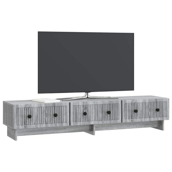 TV-Schränk 147 x 34,5 x 30 cm Sonoma-Grau Holzwerkstoff