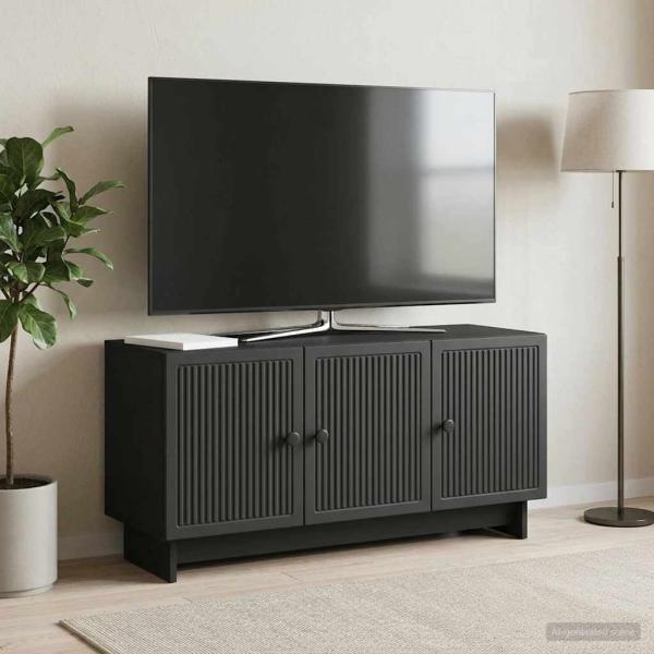 ARDEBO.de - TV-Schränk 99 x 34,5 x 50 cm Schwarz Holzwerkstoff