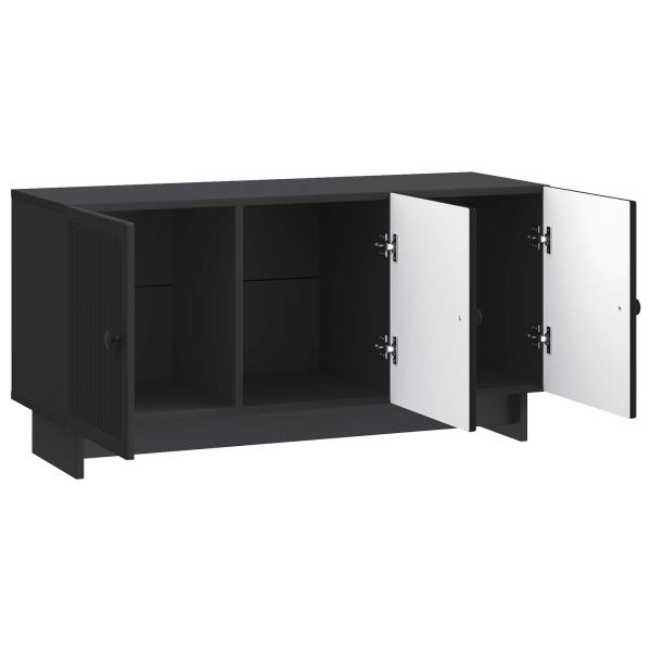 TV-Schränk 99 x 34,5 x 50 cm Schwarz Holzwerkstoff
