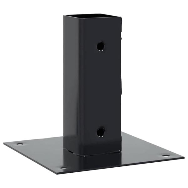 Pfostenträger Quadrat 4 Stk. 46x46mm Pulverbeschichteter Stahl