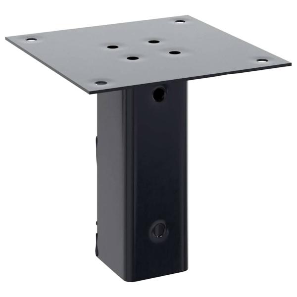 Pfostenträger Quadrat 12 Stk. 46x46mm Pulverbeschichteter Stahl
