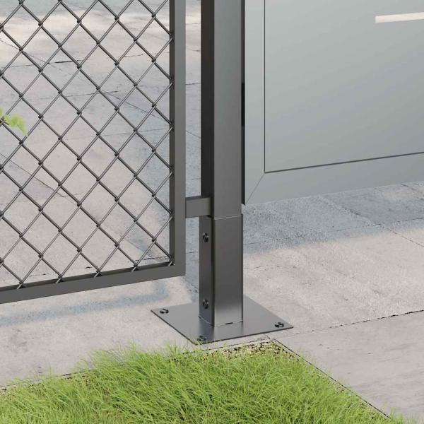 Pfostenträger Quadrat 12 Stk. 51x51mm Pulverbeschichteter Stahl