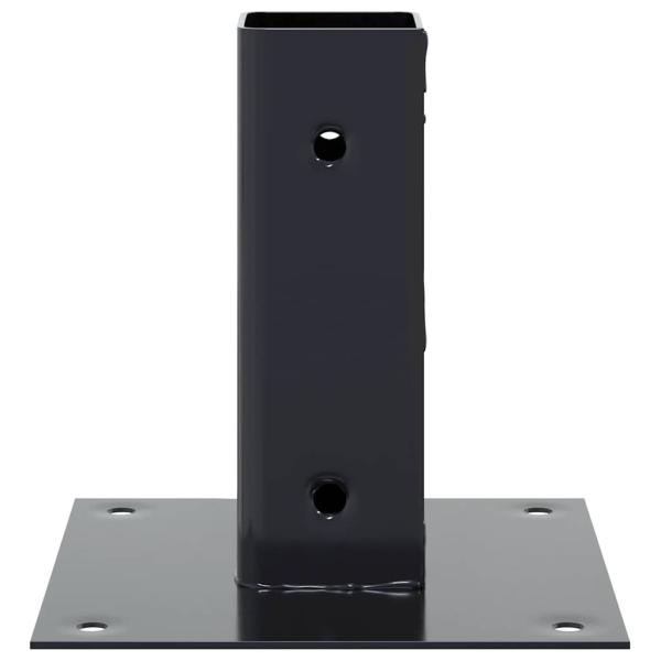 Pfostenträger Quadrat 12 Stk. 51x51mm Pulverbeschichteter Stahl