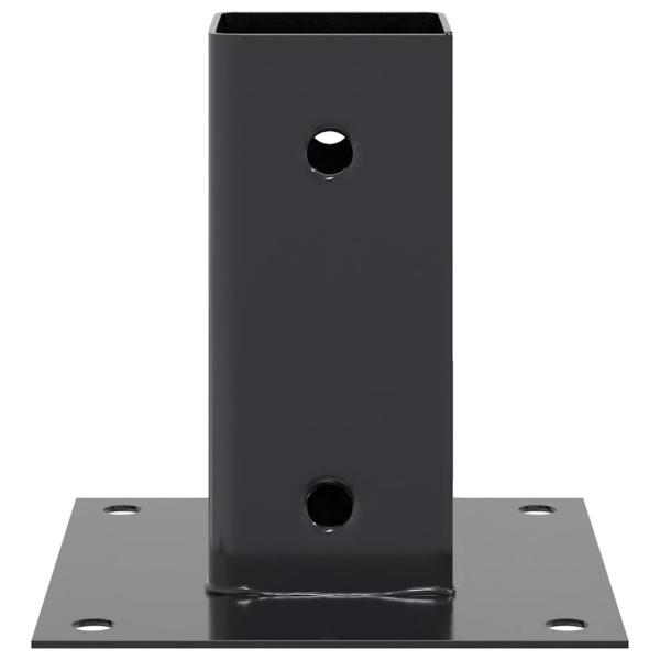 Pfostenträger Quadrat 12 Stk. 61x61mm Pulverbeschichteter Stahl