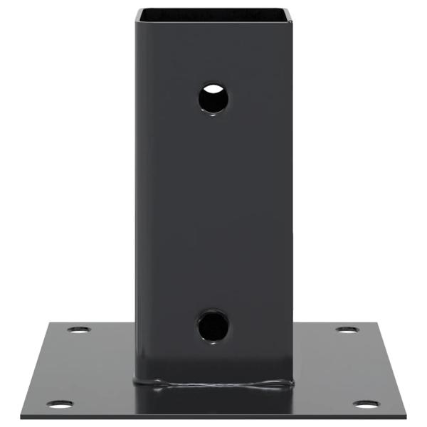 Pfostenträger Quadrat 12 Stk. 71x71mm Pulverbeschichteter Stahl
