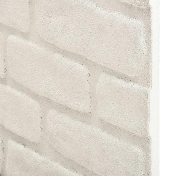 Wandpaneele 10 pcs Weiß 100 x 50 cm EPS-Schaum