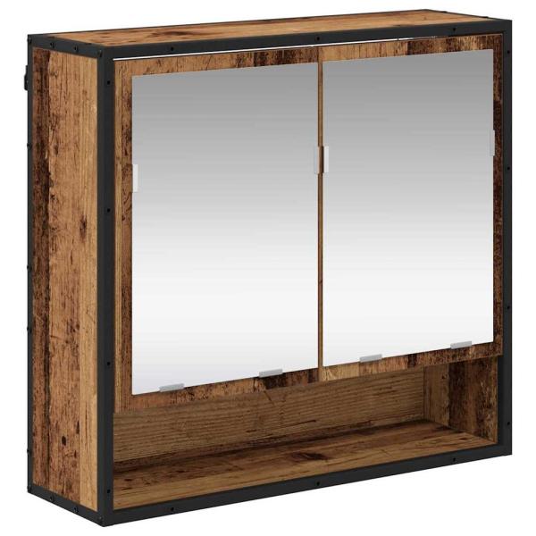 Badezimmermöbel-Set 4 stk. Altholz 90 x 33 x 60 cm