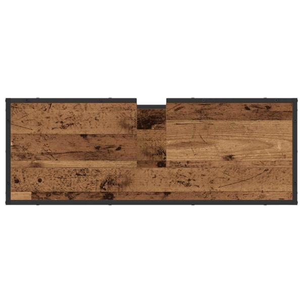 Badezimmermöbel-Set 2 stk. Altholz 90 x 33 x 60 cm