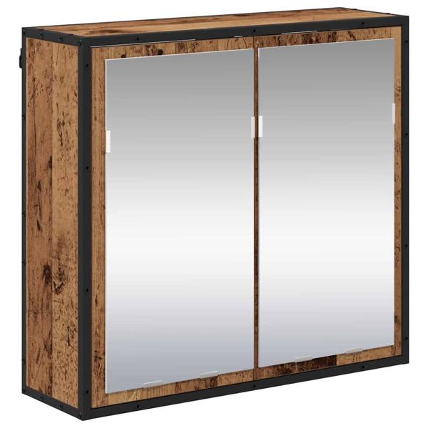 Badezimmermöbel-Set 2 stk. Altholz 80 x 33 x 60 cm